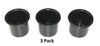 2 7/8 CUP HOLDER Black Cup RV Boat Furniture Sofa Cupholder Pool tables, Boats, RV's, Patios, Cars, decks, trailers or table