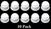 Universal 3-5/8 White Plastic Jumbo Cup Holder with Drain Hole Recessed Drop in Insert Drink Can Holder for Furniture Sofa Poker Table Car Boat Marine RV