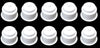 Universal 3-5/8 White Plastic Jumbo Cup Holder with Drain Hole Recessed Drop in Insert Drink Can Holder for Furniture Sofa Poker Table Car Boat Marine RV