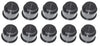 Universal 3-5/8 Black Plastic Jumbo Cup Holder with Drain Hole Recessed Drop in Insert Drink Can Holder for Furniture Sofa Poker Table Car Boat Marine RV