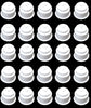 Universal 3-5/8 White Plastic Jumbo Cup Holder with Drain Hole Recessed Drop in Insert Drink Can Holder for Furniture Sofa Poker Table Car Boat Marine RV
