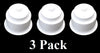 Universal 3-5/8 White Plastic Jumbo Cup Holder with Drain Hole Recessed Drop in Insert Drink Can Holder for Furniture Sofa Poker Table Car Boat Marine RV