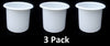 2 7/8 CUP HOLDER WHitE Cup RV Boat Furniture Sofa Cupholder Pool tables, Boats, RV's, Patios, Cars, decks, trailers or table