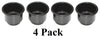 3 5/8 Black Jumbo Cup Boat RV Car Truck Pool Table Sofa Inserts Large Size