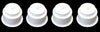 Universal 3-5/8 White Plastic Jumbo Cup Holder with Drain Hole Recessed Drop in Insert Drink Can Holder for Furniture Sofa Poker Table Car Boat Marine RV