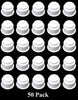 Universal 3-5/8 White Plastic Jumbo Cup Holder with Drain Hole Recessed Drop in Insert Drink Can Holder for Furniture Sofa Poker Table Car Boat Marine RV