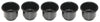3 5/8 Black Jumbo Cup Boat RV Car Truck Pool Table Sofa Inserts Large Size