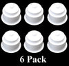 Universal 3-5/8 White Plastic Jumbo Cup Holder with Drain Hole Recessed Drop in Insert Drink Can Holder for Furniture Sofa Poker Table Car Boat Marine RV