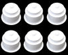 Universal 3-5/8 White Plastic Jumbo Cup Holder with Drain Hole Recessed Drop in Insert Drink Can Holder for Furniture Sofa Poker Table Car Boat Marine RV