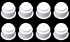 Universal 3-5/8 White Plastic Jumbo Cup Holder with Drain Hole Recessed Drop in Insert Drink Can Holder for Furniture Sofa Poker Table Car Boat Marine RV
