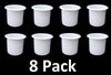 2 7/8 CUP HOLDER WHitE Cup RV Boat Furniture Sofa Cupholder Pool tables, Boats, RV's, Patios, Cars, decks, trailers or table