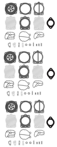 Polaris Keihin Triple Carb Rebuild Kit with Base Gasket 5830043 SL SLX SLTX 1050