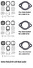 Kawasaki Keihin Rebuild Kit with Base Gasket # 11060-3716 For Kawasaki PWC  550 650 750 Carb  Ss Xi Js Ts Sc Sx