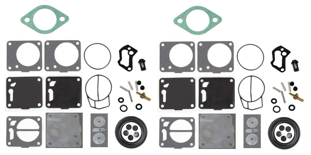 Aftermarket Mikuni Dual Carb Rebuild Kit with Base Gaskets