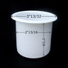 2 7/8 CUP HOLDER WHitE Cup RV Boat Furniture Sofa Cupholder Pool tables, Boats, RV's, Patios, Cars, decks, trailers or table