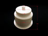 Universal 3-5/8 White Plastic Jumbo Cup Holder with Drain Hole Recessed Drop in Insert Drink Can Holder for Furniture Sofa Poker Table Car Boat Marine RV