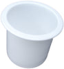 2 7/8 CUP HOLDER WHitE Cup RV Boat Furniture Sofa Cupholder Pool tables, Boats, RV's, Patios, Cars, decks, trailers or table